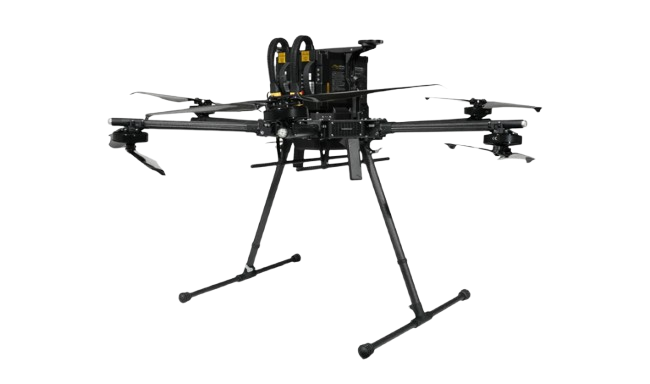 Front view of Inspired Flight drone
