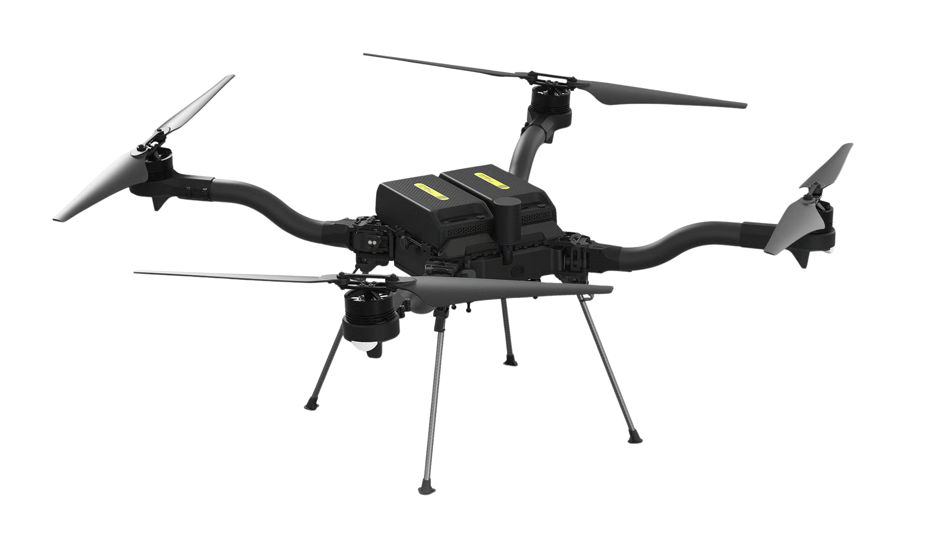 Front view Inspired Flight drone with payload