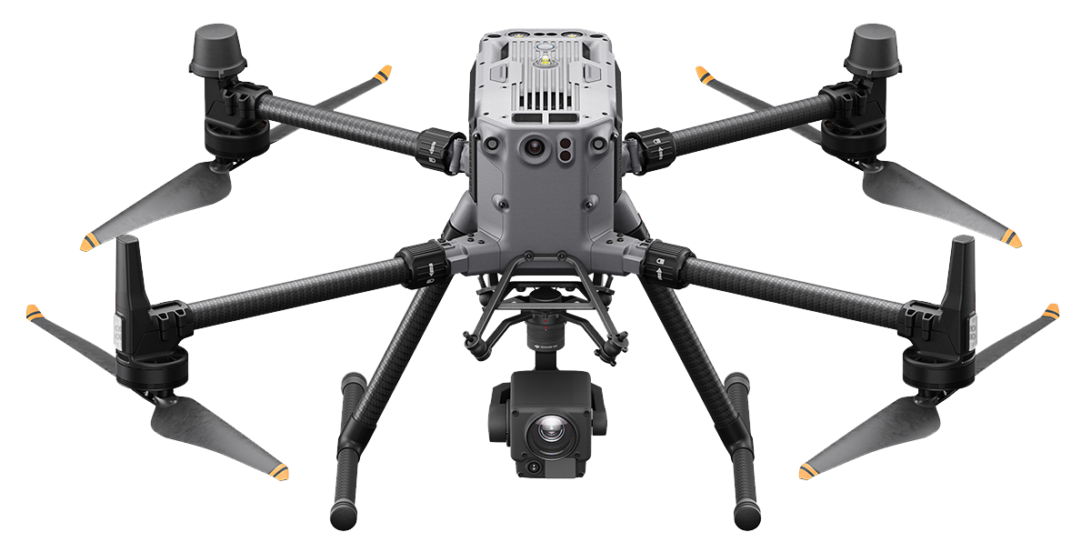 Front-view of DJI Matrice 350 RTK drone