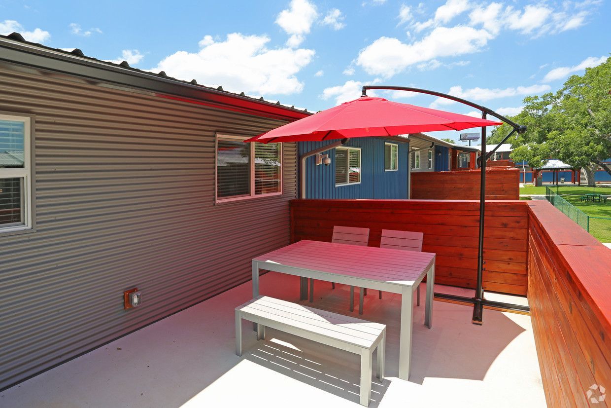 Communal patio