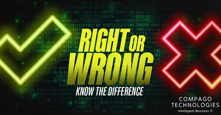 Neon Green and Red Checkmarks — Compago Technologies In Cambridge, TAS