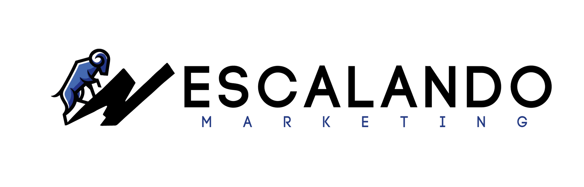 El logotipo de Escalando Marketing tiene un carnero.