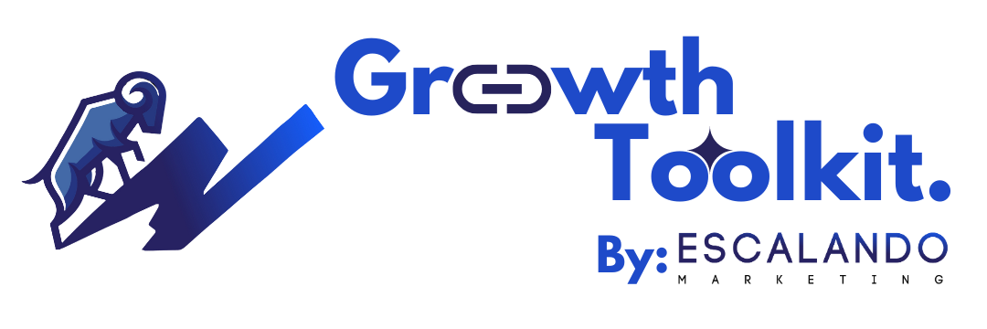 Miniatura de entrada de blog sobre Growth Marketing. Fondo en tonos azul claro y blanco