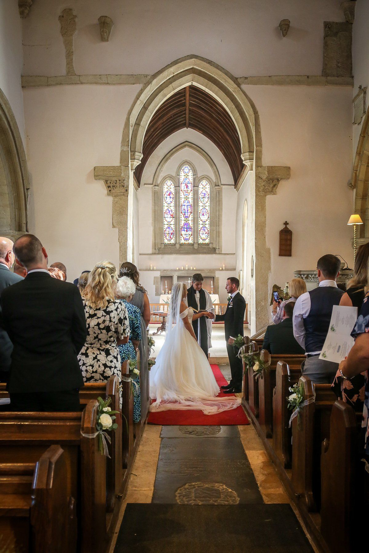 bride with bouquet