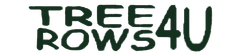 A logo for a company called tree rows 4 U