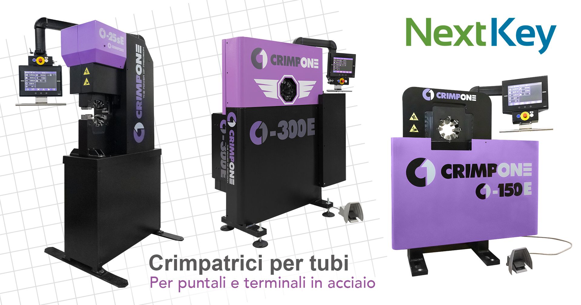 inserimento perni e inserti crimpatrici per tubi