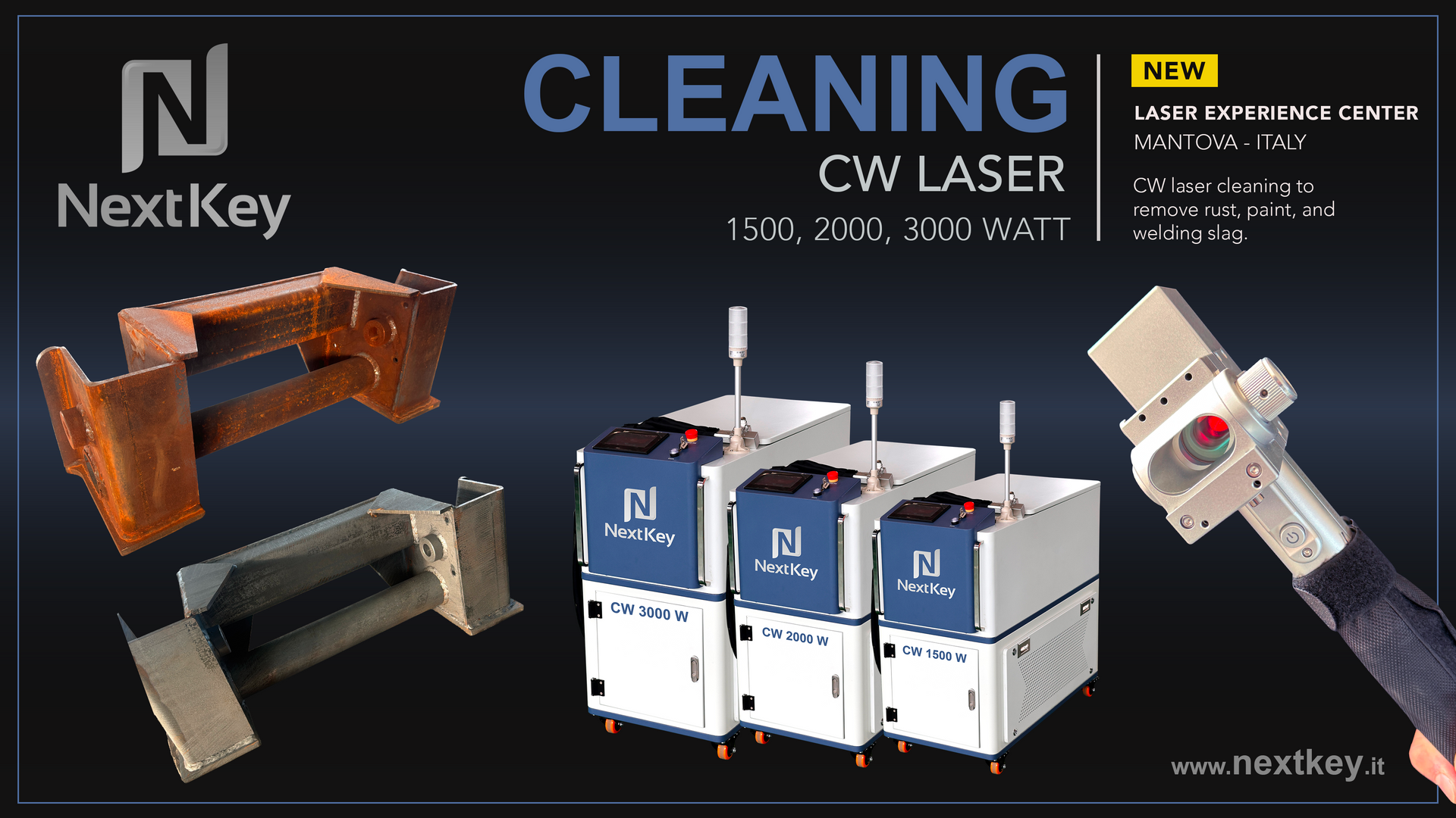 laser cleaning machines removing rust with laser