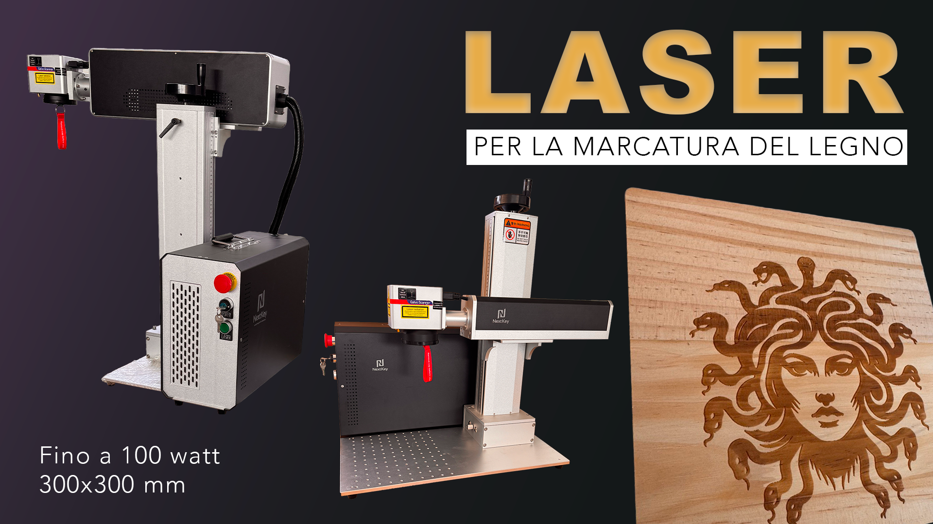 marcatori laser per il legno