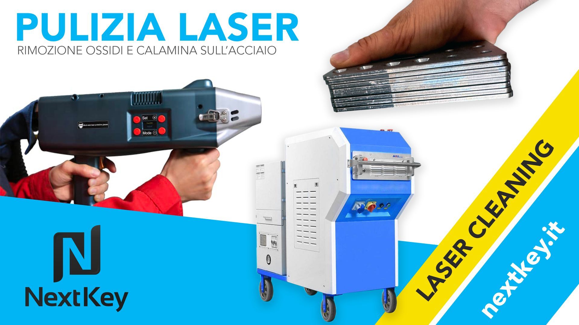 Pulizia laser Pulitori laser metalli