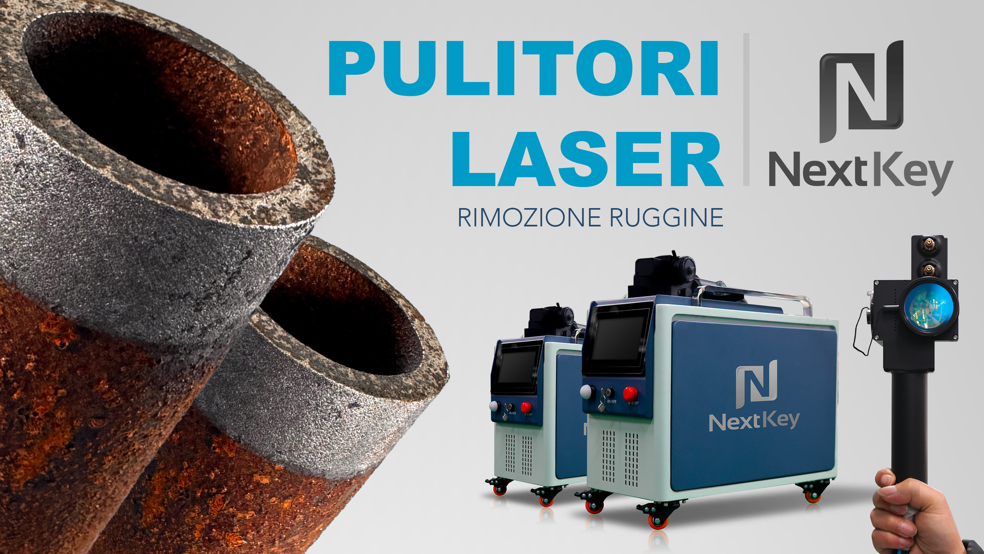 pulizia laser tubi rimuovere la ruggine con il laser