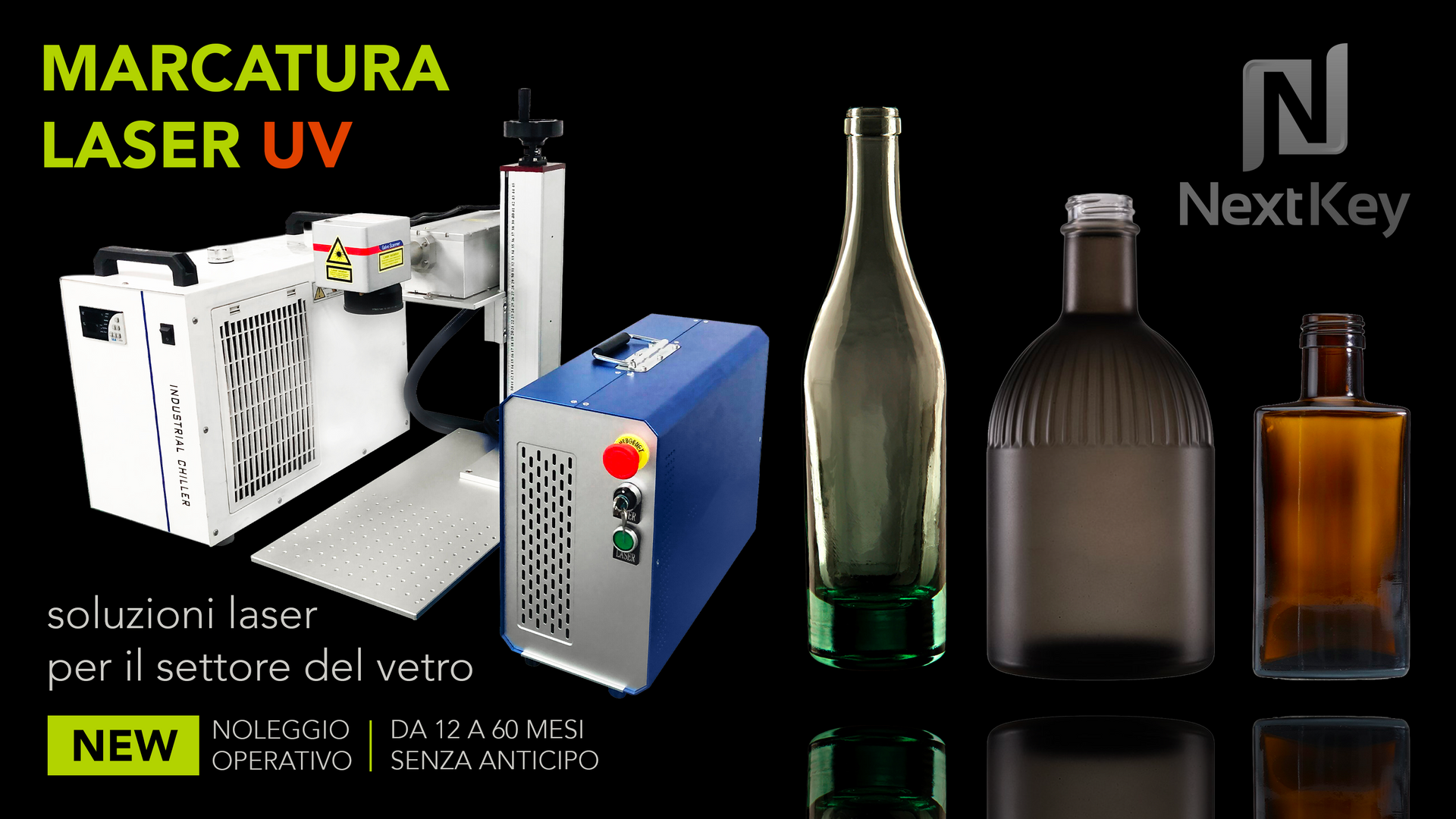 marcatori laser per il vetro