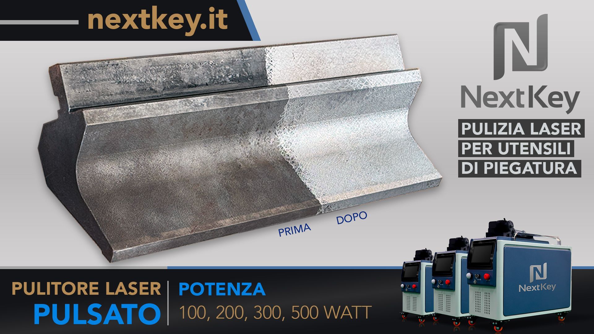 pulizia laser utensili
