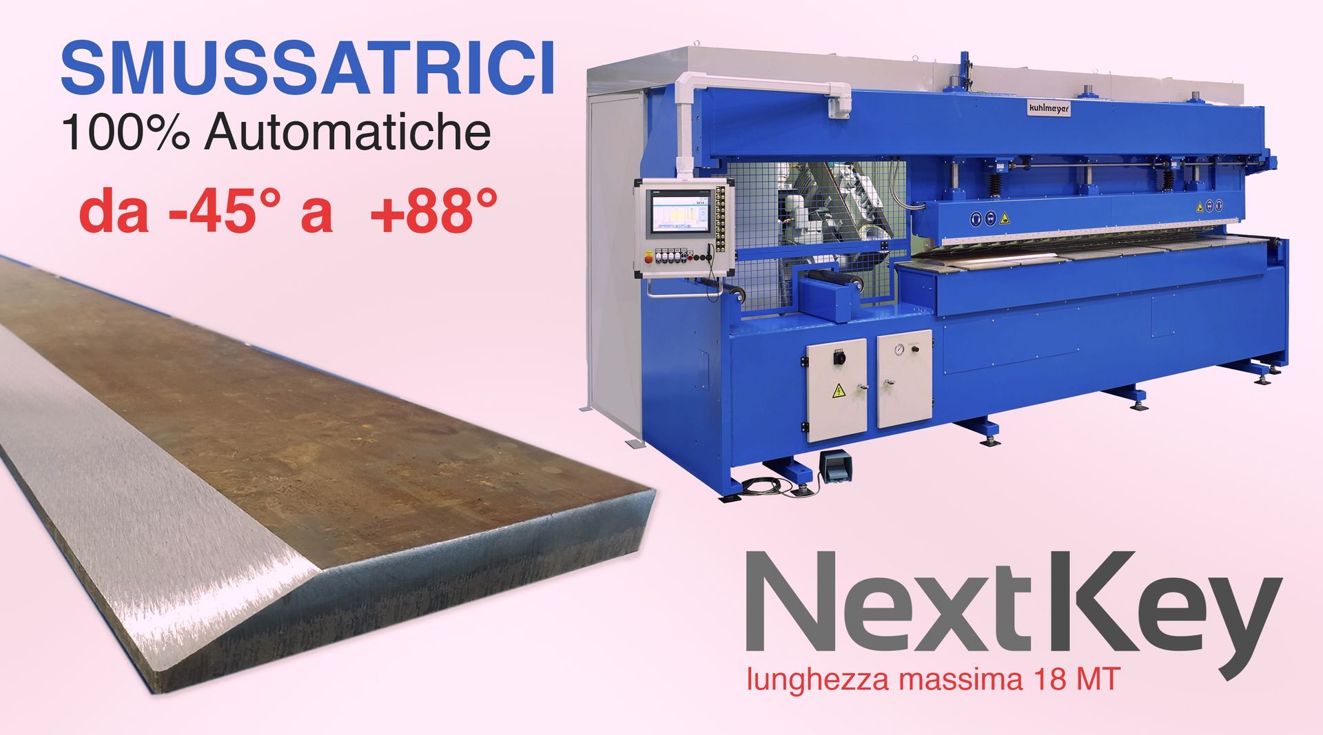 smussatura automatica smussatrice per Hardox®