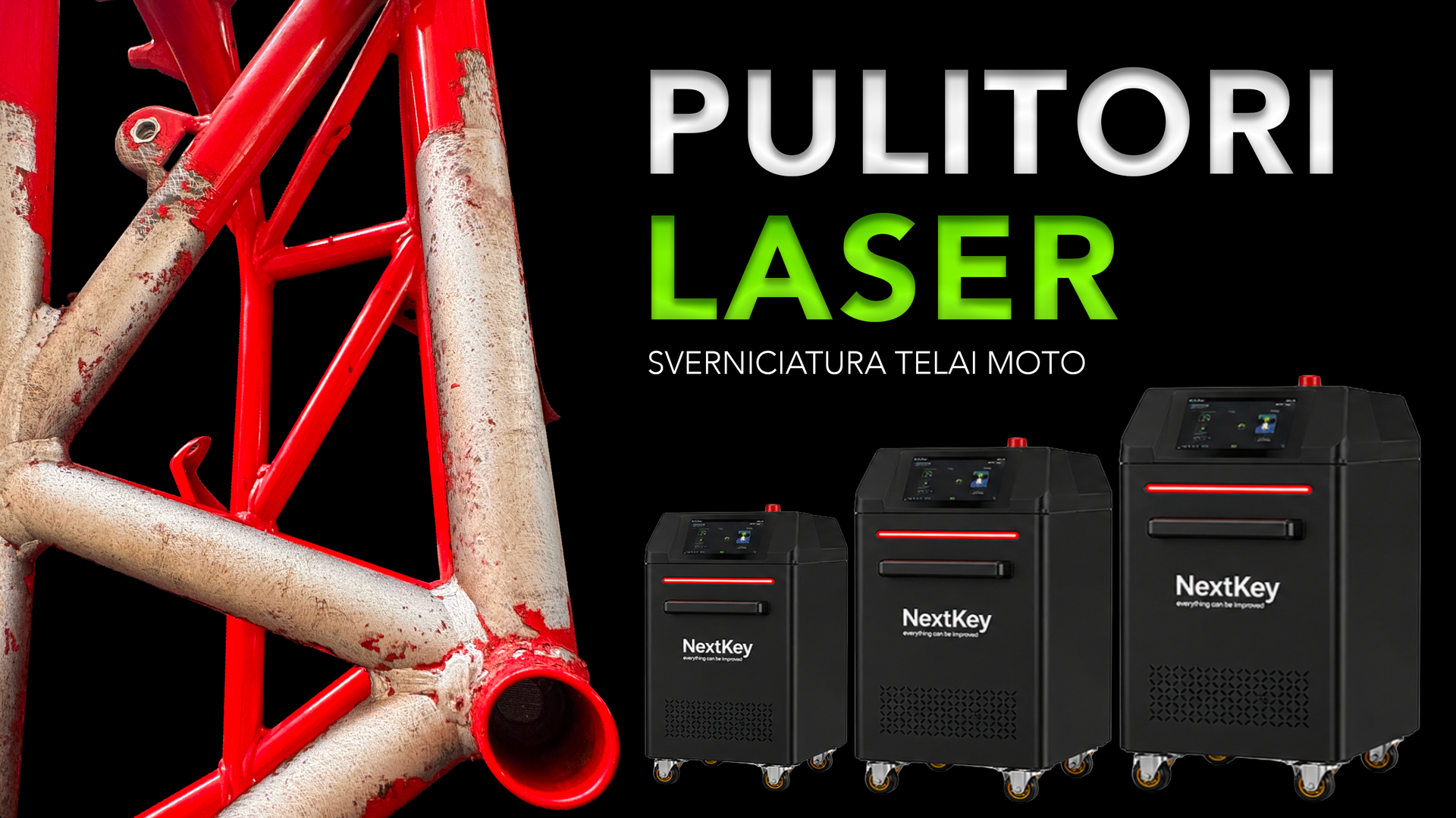 Pulizia laser telai auto e moto