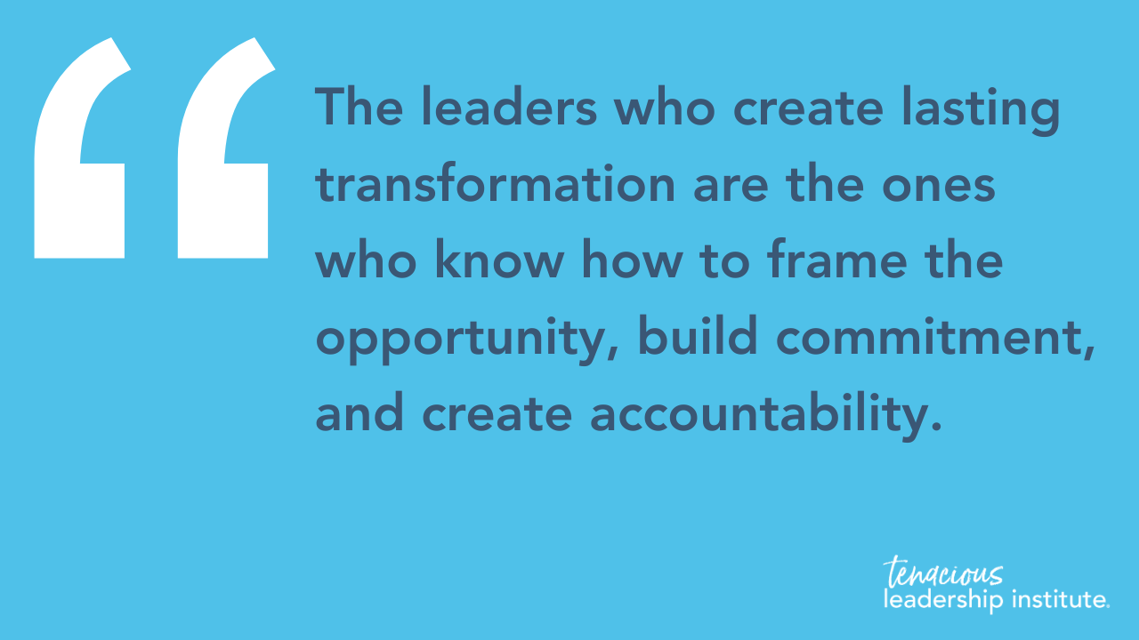 Blue quote graphic reading, 