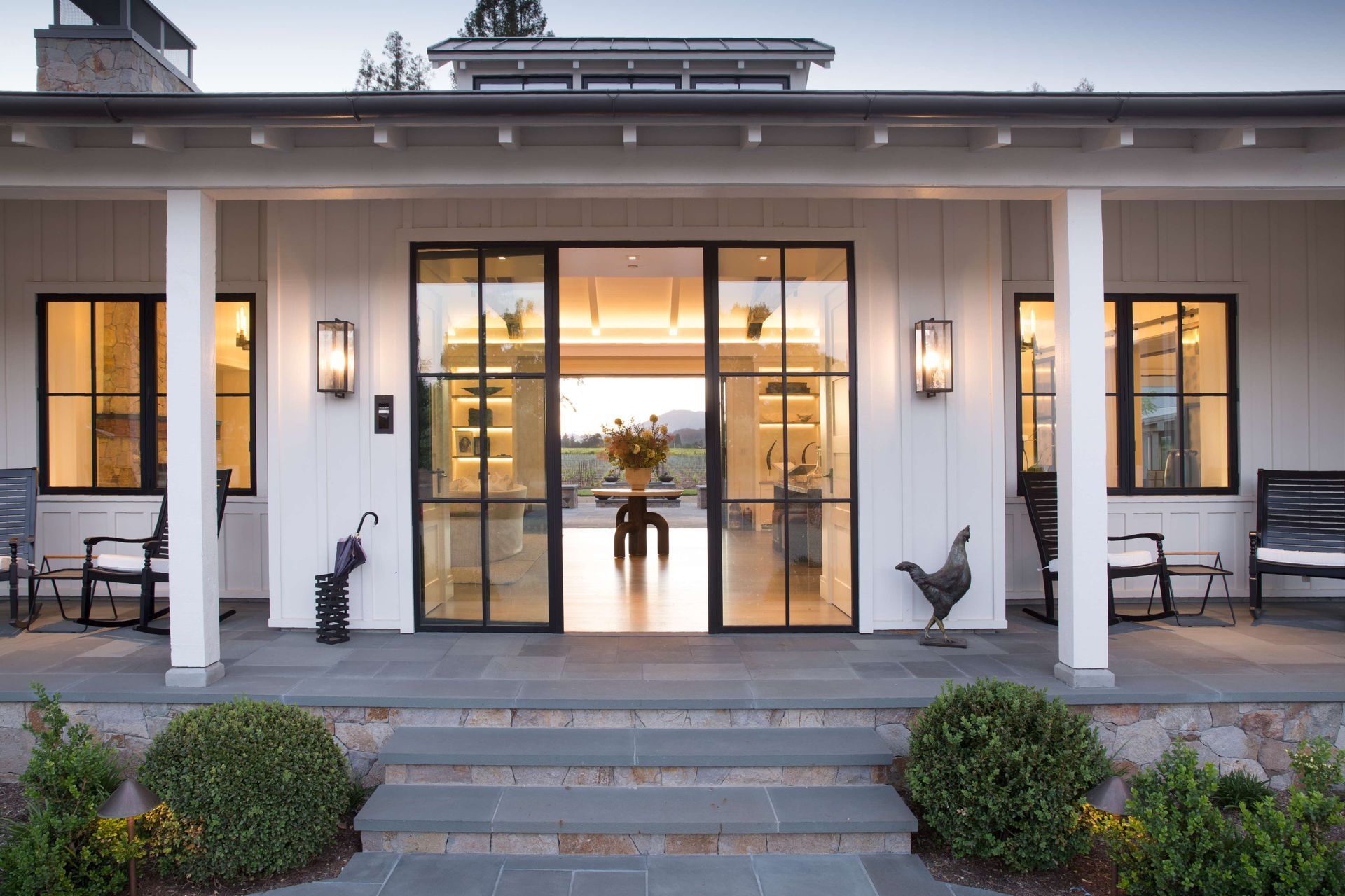 Modern two story home expansion