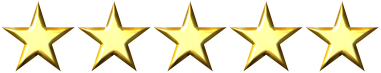 A row of gold stars on a white background.