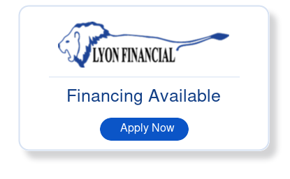 Lyon Financial banner with “Financing Available” and a blue “Apply Now” button