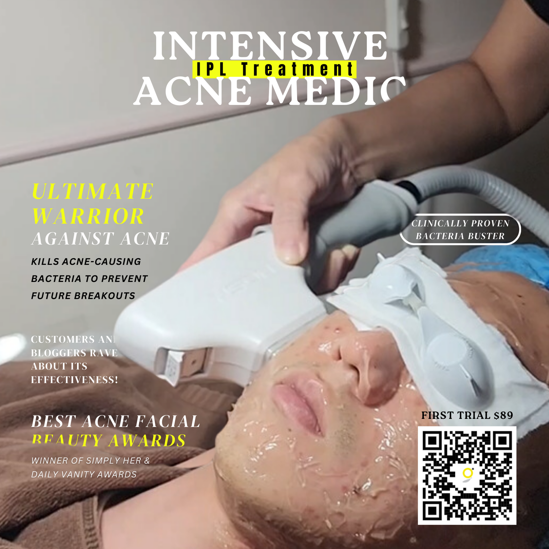 Book your first trial for acne facial treatment in Singapore at Glomax Aesthetics for only $89.