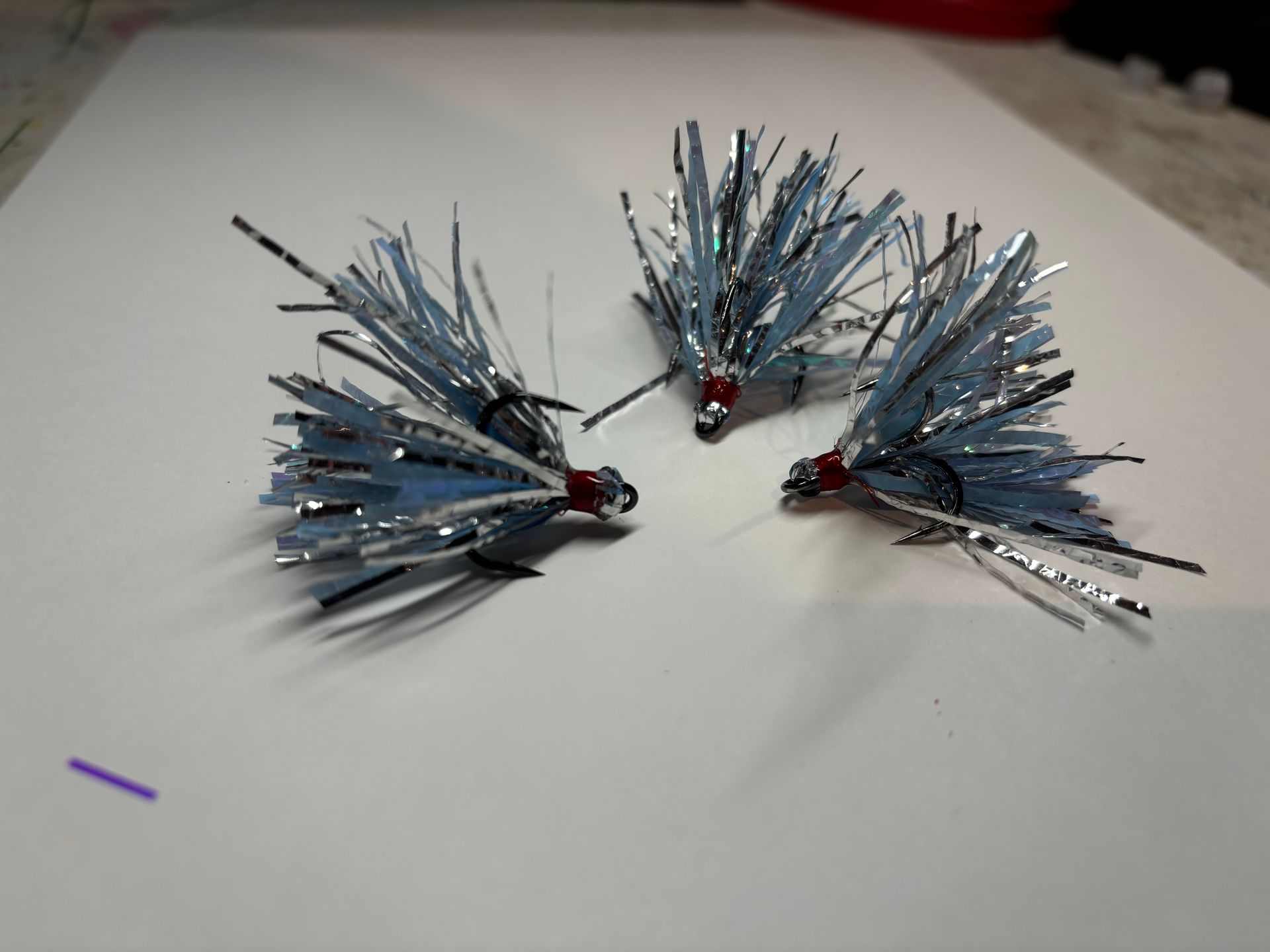 Baby Blue-Silver Coho Fly (Peanut/Slider)