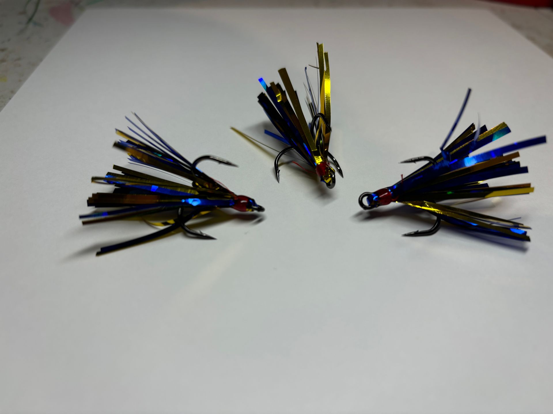 Blue-Gold Coho Fly (Peanut/Slider)