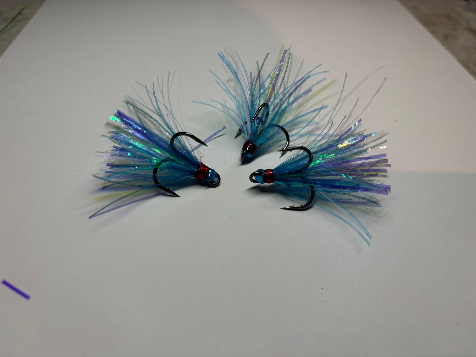 Double Aqua Coho Fly (Peanut/Slider)