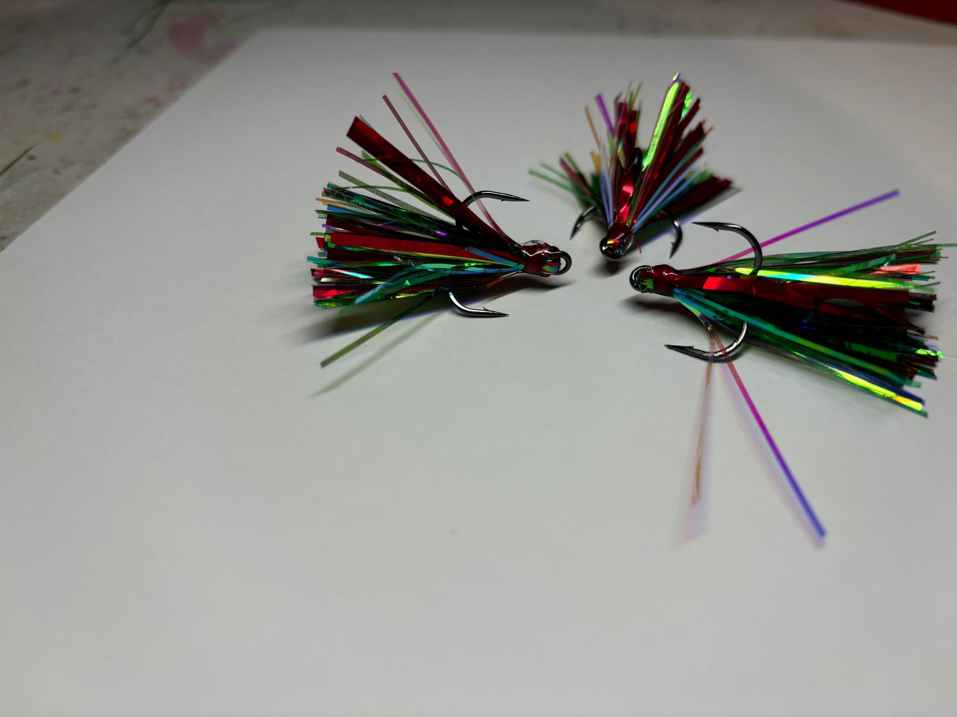 Red-Gold-Mirage Coho Fly (Peanut/Slider)