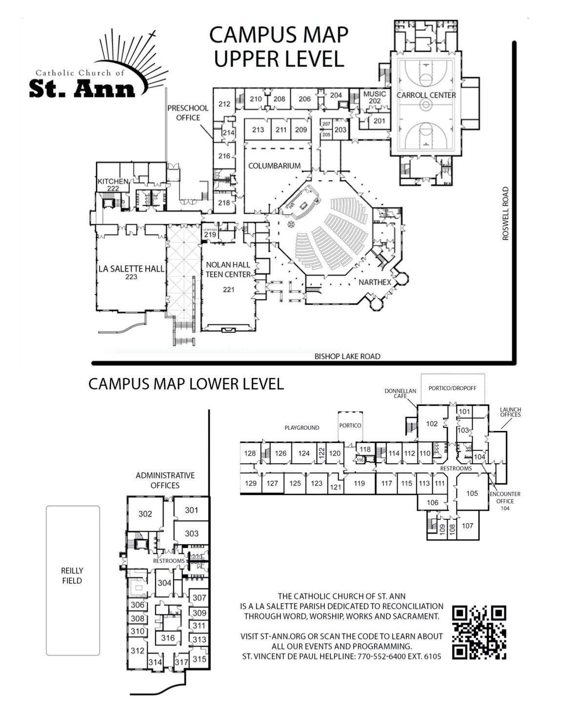St. Ann Campus Map