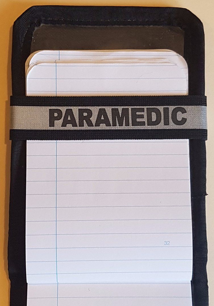 A Notebands™ for your Duty Notebook with the word paramedic on it