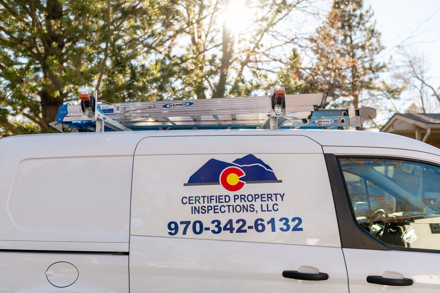 White service van with 