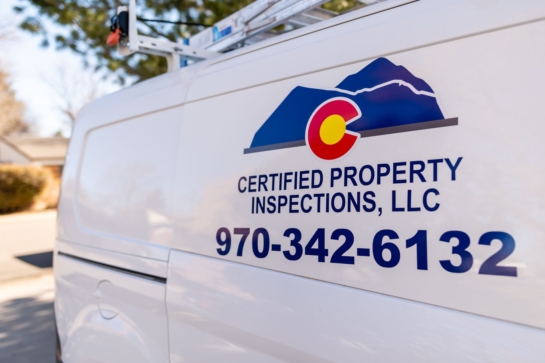 White service van with 
