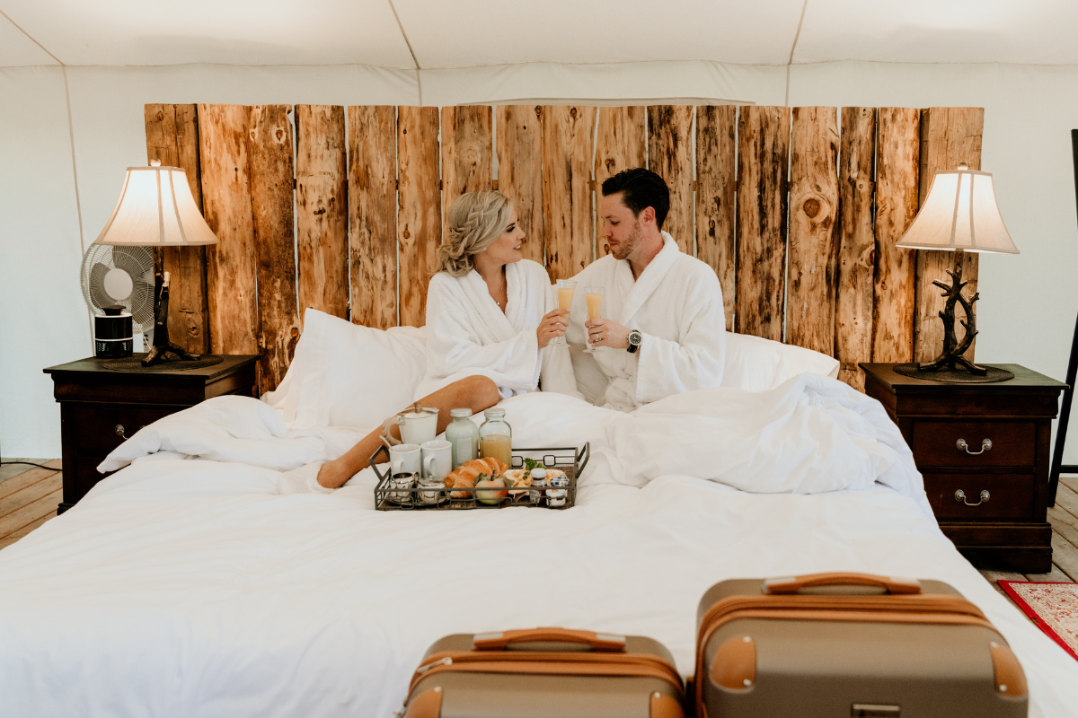 glamping at Whispering springs in Ontario 