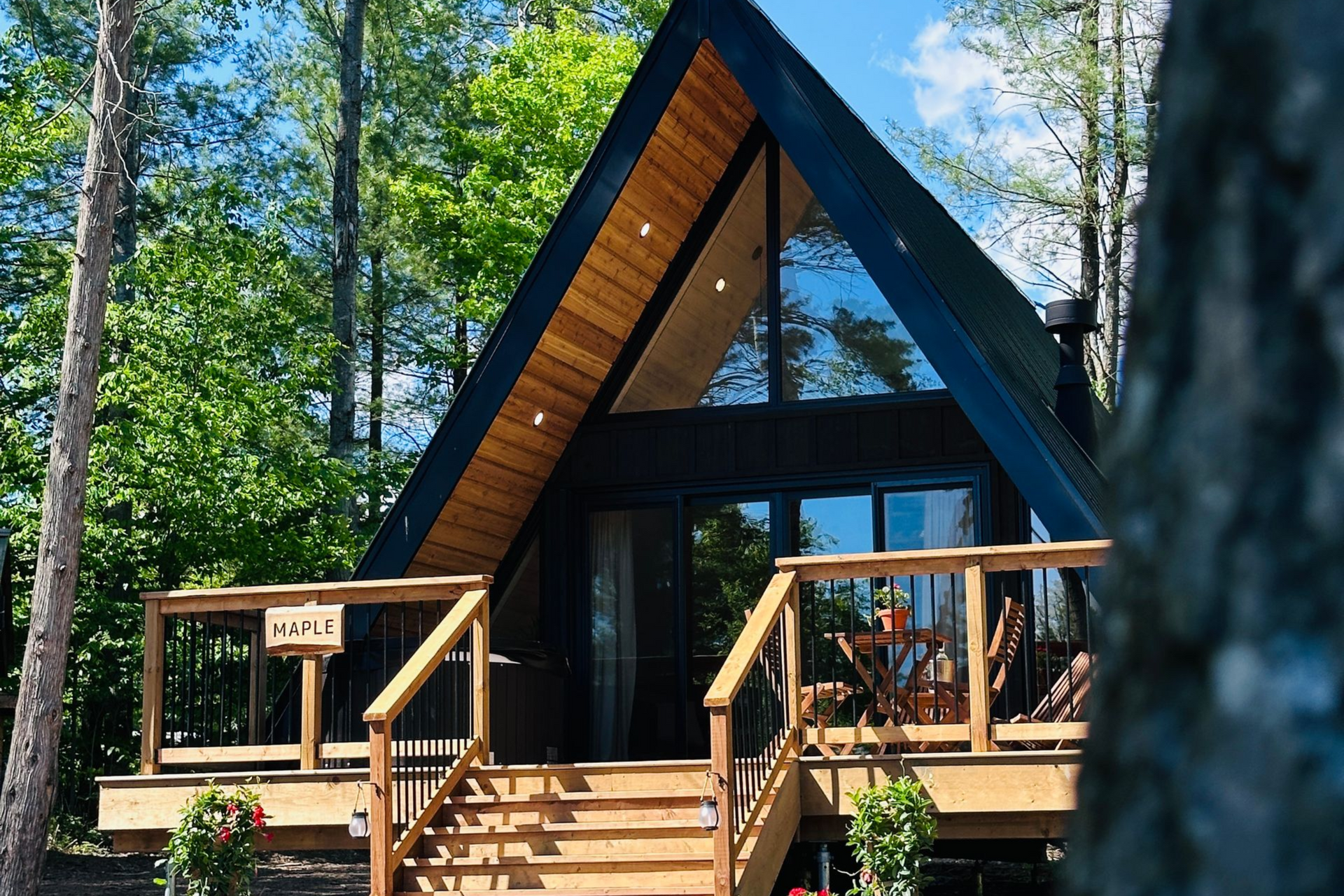 glamping at Whispering springs in Ontario