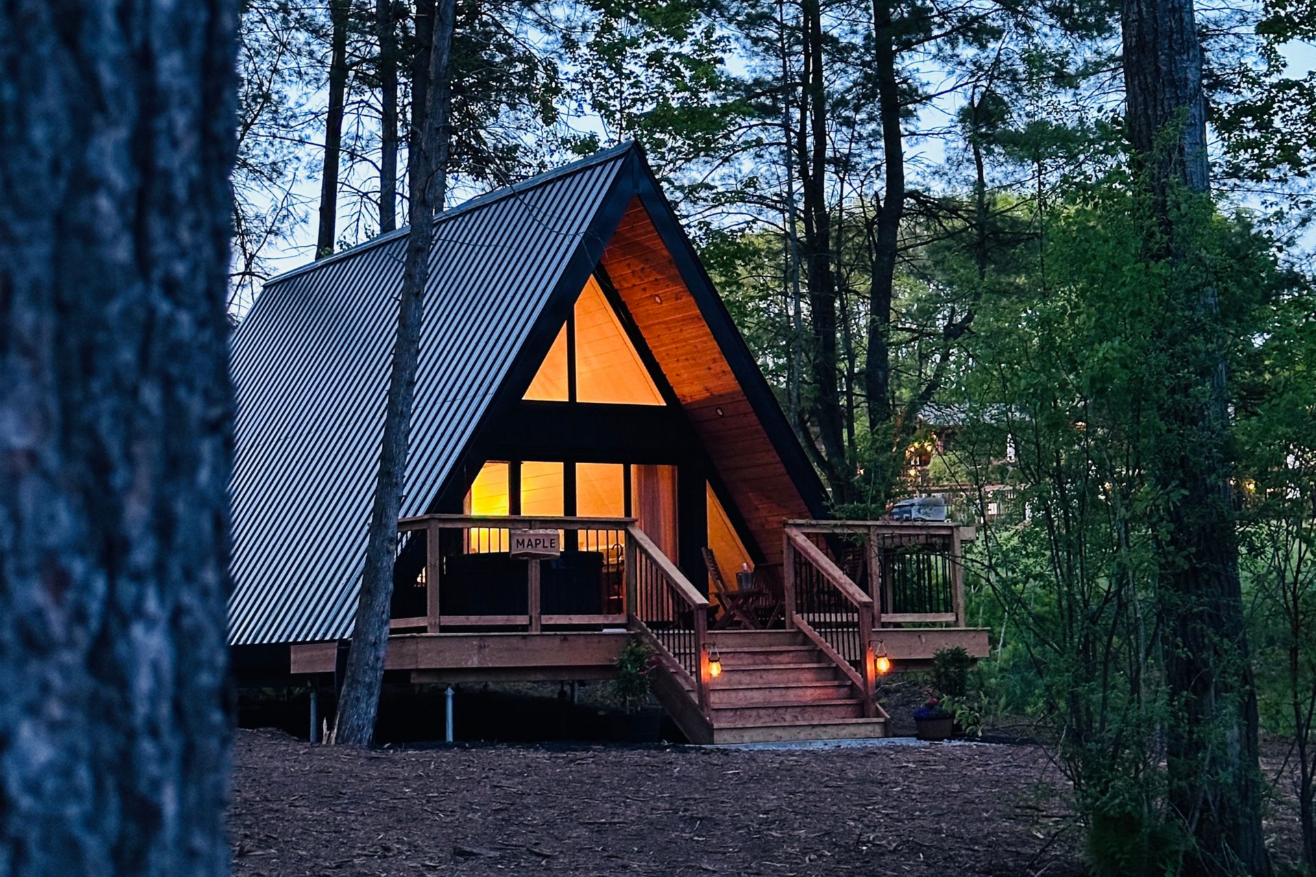 glamping at Whispering springs in Ontario
