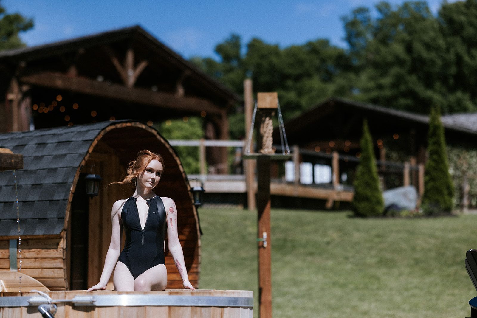 Whispering Springs outdoor hot tub
