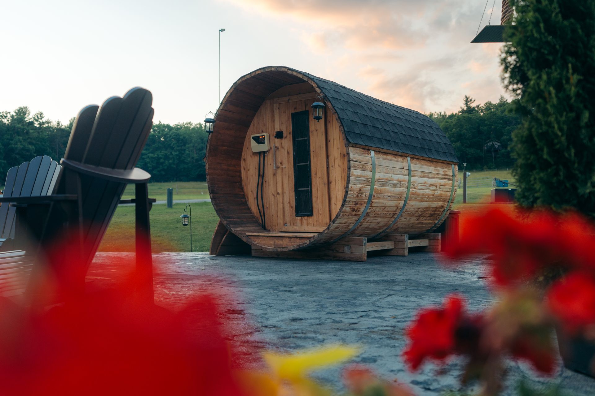 Wellness offering and sauna at Whispering Springs