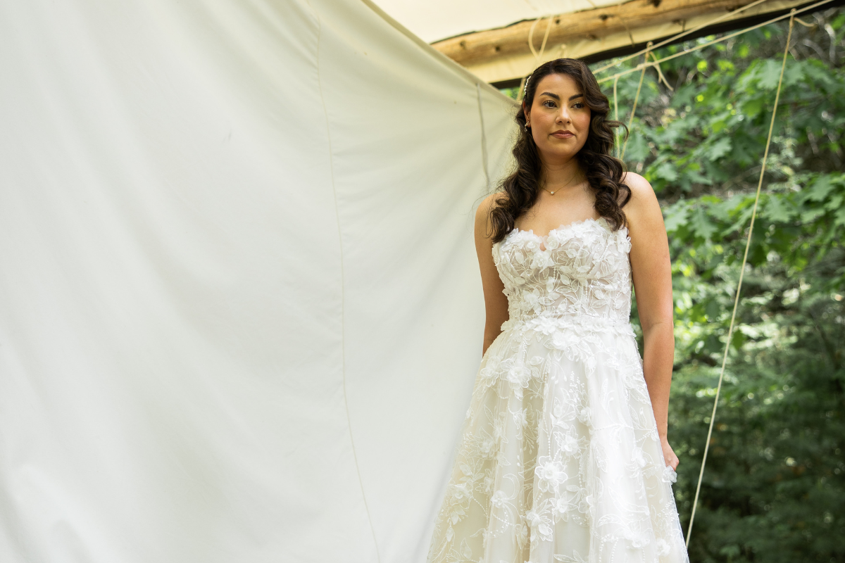glamping wedding at Whispering springs in Ontario