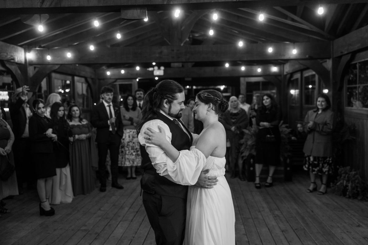 glamping wedding at Whispering springs in Ontario