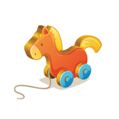cavallino in legno