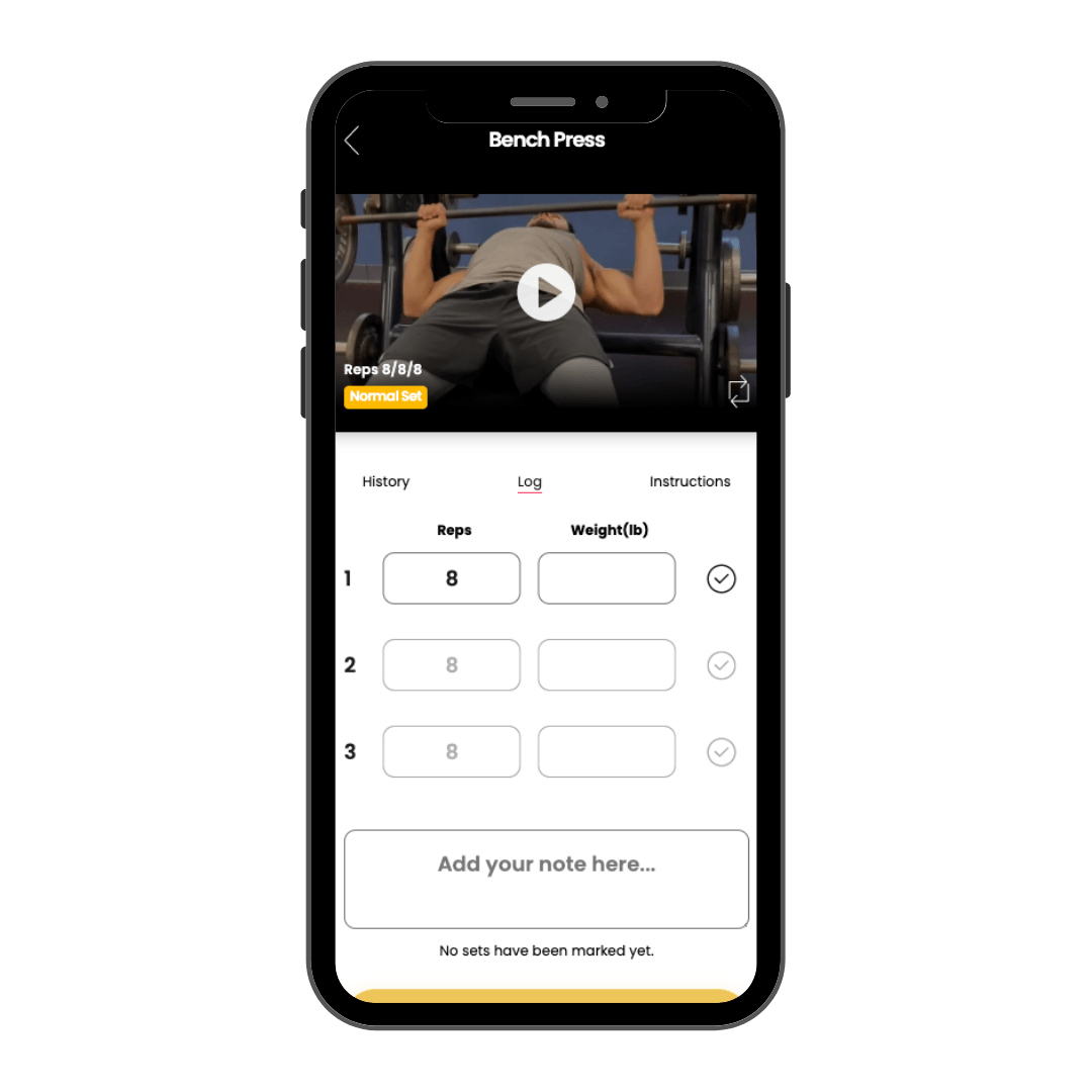 A cell phone with a video of a man doing a pull up on a bench.