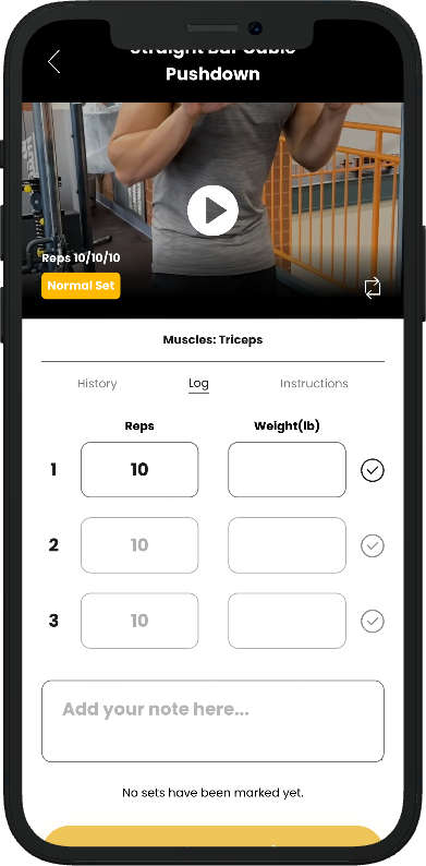 A cell phone with a video of a man doing a pull up on a bench.