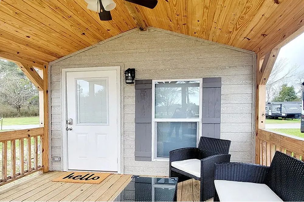 Winners Circle Cabin Rental Private Porch