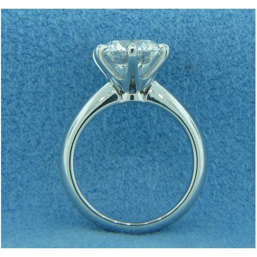 AFS-0003-6 Prong Large Solitaire Engagement Ring