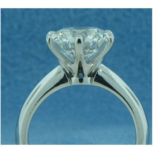 AFS-0003-6 Prong Large Solitaire Engagement Ring