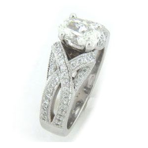 AFS-0124 Diamond Engagement Ring