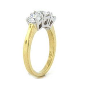 AFS-0126 Three Stone Diamond Engagement Ring