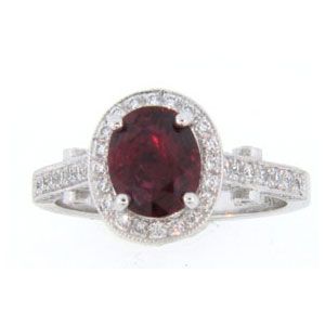 AFS-0132 Vintage Diamond Engagement Ring with Halo