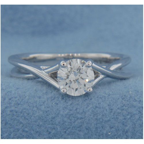 AFS-0175 Solitaire Twisted Engagement Ring