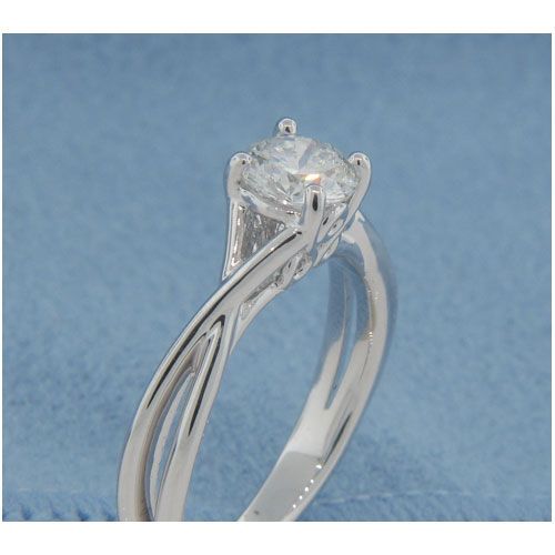 AFS-0175 Solitaire Twisted Engagement Ring