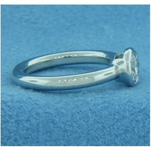 AFS-0193-Bezel-Set Solitaire Engagement Ring